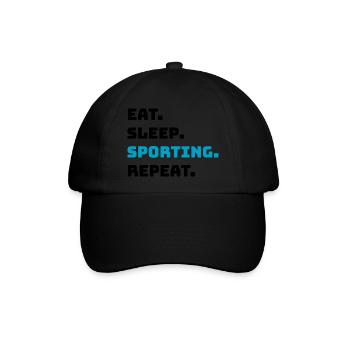 Sports - Baseballkappe - Schwarz/Schwarz - Vorne