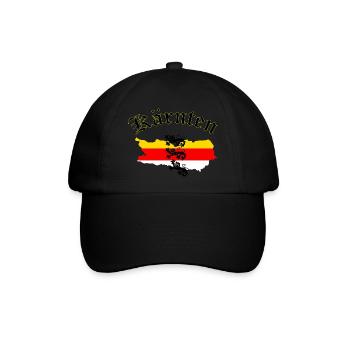 Kärnten - Baseballkappe - Schwarz/Schwarz - Vorne