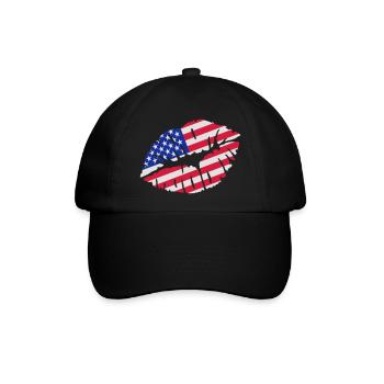 USA - Baseballkappe - Schwarz/Schwarz - Vorne