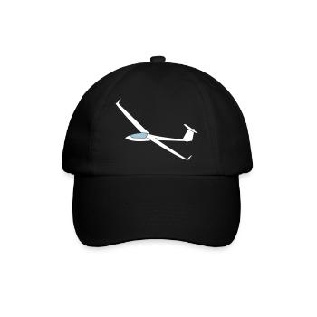 ls8neo gleiten Pilot Segelflugzeug Segelflieger - Baseballkappe - Schwarz/Schwarz - Vorne