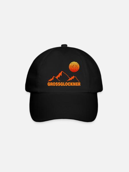 Grossglockner - Baseballkappe - Schwarz/Schwarz