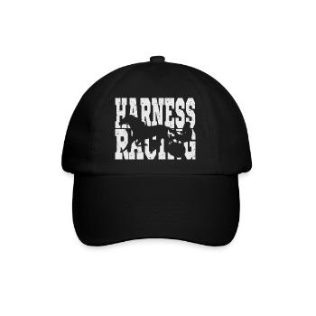 Traber Trabrennen Design - Baseballkappe - Schwarz/Schwarz - Vorne