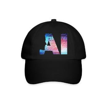 Künstliche Intelligenz - Baseballkappe - Schwarz/Schwarz - Vorne