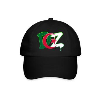 DZ Algerien - Baseballkappe - Schwarz/Schwarz - Vorne