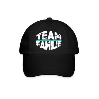 familienwerte faith christmas greeting - Baseballkappe - Schwarz/Schwarz - Vorne