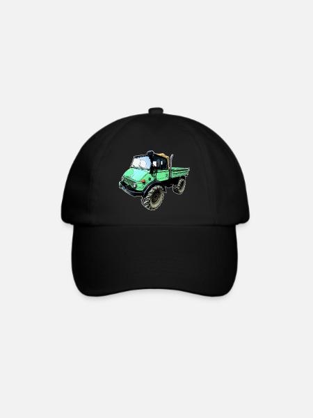 unimog 406 - Baseballkappe - Schwarz/Schwarz