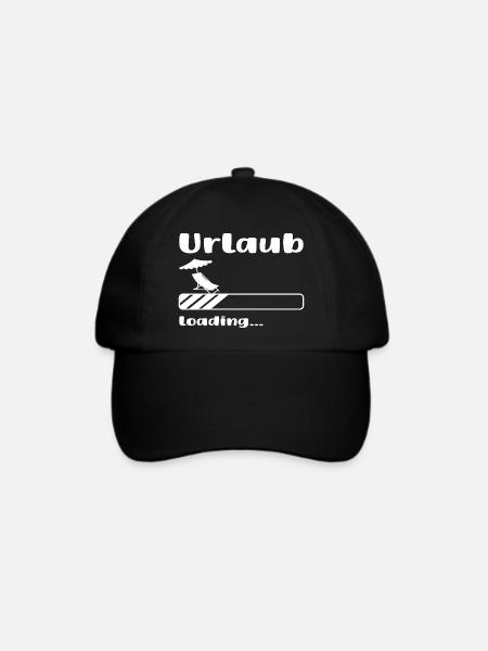 Urlaub loading - Baseballkappe - Schwarz/Schwarz