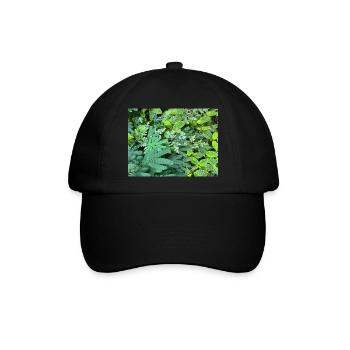 Tropical Plant Arrangement - Baseballkappe - Schwarz/Schwarz - Vorne
