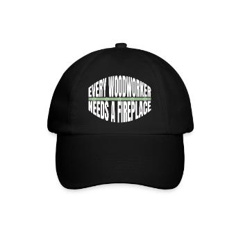 lumber carpenter jokes carpenter work tshirts - Baseballkappe - Schwarz/Schwarz - Vorne