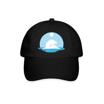 Eisbär - Baseballkappe - Schwarz/Schwarz - Vorne