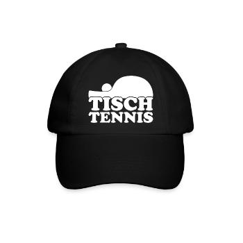 Aufschlag Tischtennisball Tischtennisspieler - Baseballkappe - Schwarz/Schwarz - Vorne