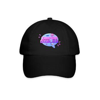 3D - Baseballkappe - Schwarz/Schwarz - Vorne