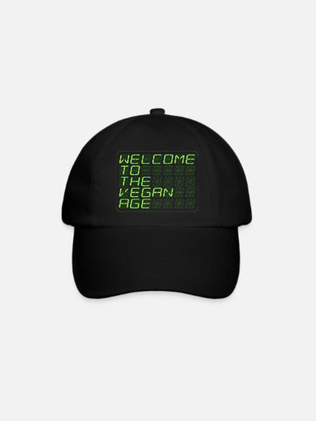 vegan-new-age-green-wide - Baseballkappe - Schwarz/Schwarz