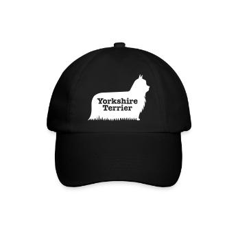 Yorkshire Terrier - Baseballkappe - Schwarz/Schwarz - Vorne