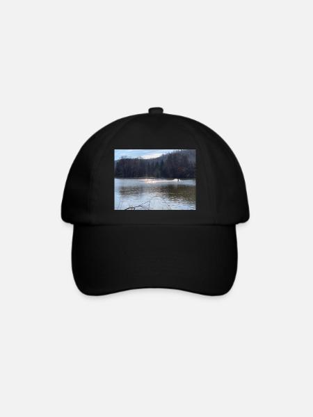 wasser nature - Baseballkappe - Schwarz/Schwarz