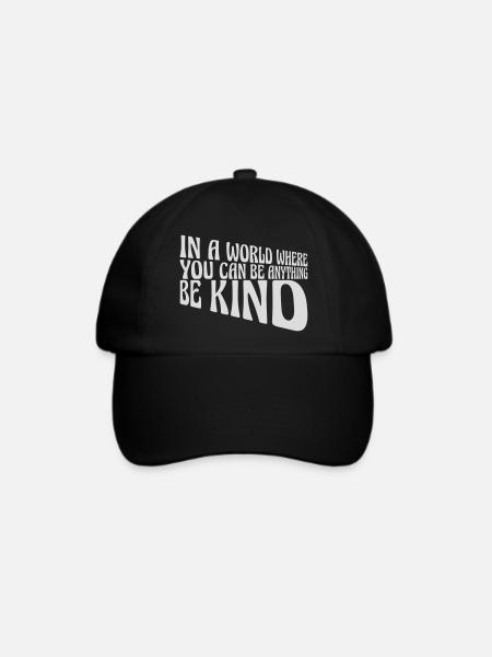 you can be kind - Baseballkappe - Schwarz/Schwarz
