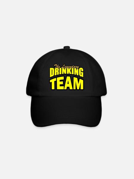 drinking team - Baseballkappe - Schwarz/Schwarz