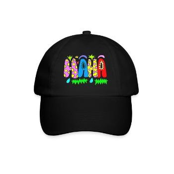HAHA - Baseballkappe - Schwarz/Schwarz - Vorne
