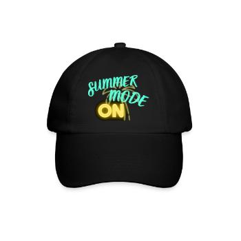 Sommermodus EIN - Baseballkappe - Schwarz/Schwarz - Vorne