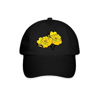 roses - Baseballkappe - Schwarz/Schwarz - Vorne