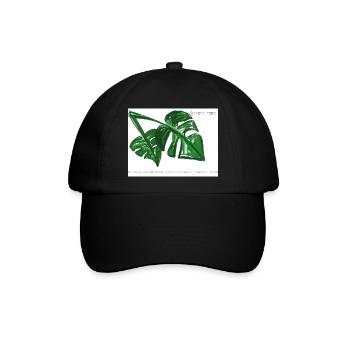 Plant mom Kleidung Accessoires - Baseballkappe - Schwarz/Schwarz - Vorne