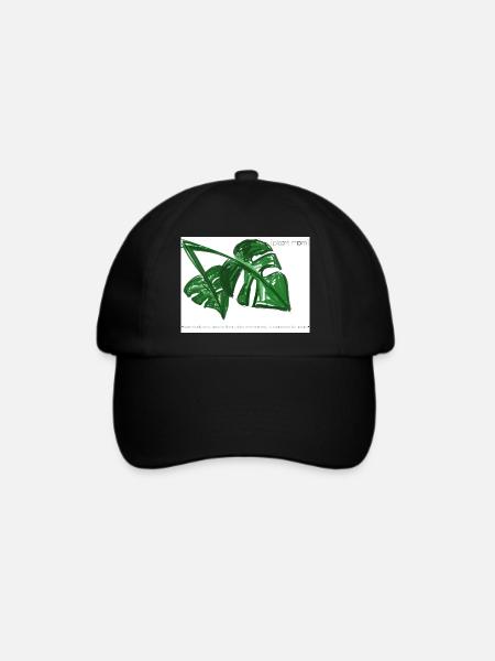 Plant mom Kleidung Accessoires - Baseballkappe - Schwarz/Schwarz