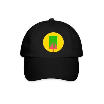 Eis am Stiel Popsicle - Baseballkappe - Schwarz/Schwarz - Vorne