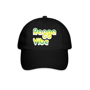 ragga vibe - Baseballkappe - Schwarz/Schwarz - Vorne