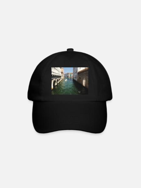 Sommer in Venedig - Baseballkappe - Schwarz/Schwarz