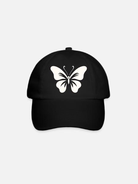 Kühner Schmetterling - Baseballkappe - Schwarz/Schwarz