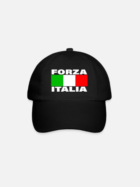 FORZA ITALIA - Baseballkappe - Schwarz/Schwarz