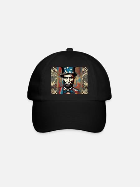 PRÄSIDENT LINCOLN - Baseballkappe - Schwarz/Schwarz