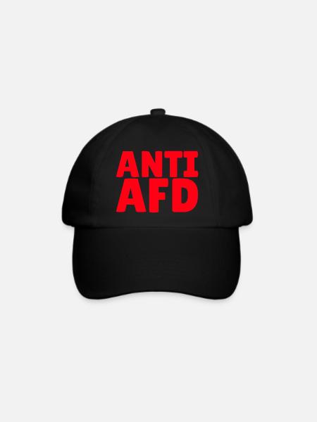 ANTI AFD - Baseballkappe - Schwarz/Schwarz