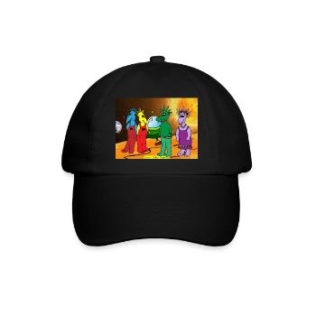 Space Belly Buttons Fan Artikel Shirt Becher Cap - Baseballkappe - Schwarz/Schwarz - Vorne