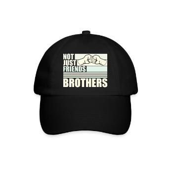 Nicht nur Freunde Brüder Passende Familie Freund - Baseballkappe - Schwarz/Schwarz - Vorne