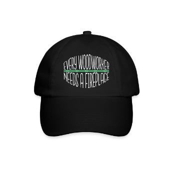 best carpenter jokes tshirts cabinetmaker plumber - Baseballkappe - Schwarz/Schwarz - Vorne
