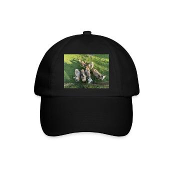 Was ne Herde - Baseballkappe - Schwarz/Schwarz - Vorne