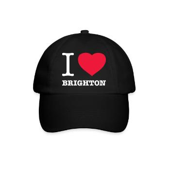 I LOVE BRIGHTON - Baseballkappe - Schwarz/Schwarz - Vorne