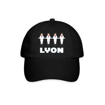 Lyon - Baseballkappe - Schwarz/Schwarz - Vorne