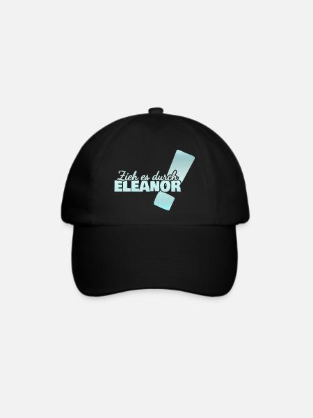 Eleanor als Vorname - Baseballkappe - Schwarz/Schwarz