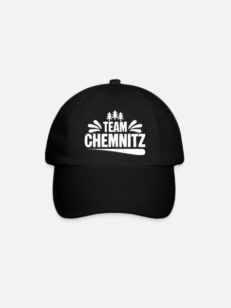 Team Chemnitz - Baseballkappe - Schwarz/Schwarz