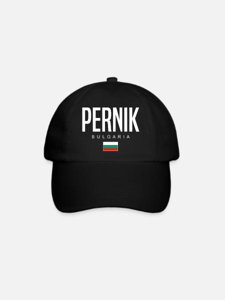 Pernik Bulgarien - Baseballkappe - Schwarz/Schwarz