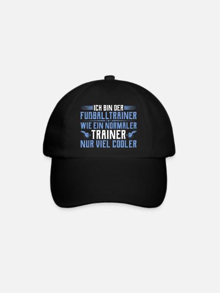 Fußballtrainer - Cooler als ein normaler Trainer - Baseballkappe - Schwarz/Schwarz