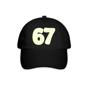 67 - Baseballkappe - Schwarz/Schwarz - Vorne