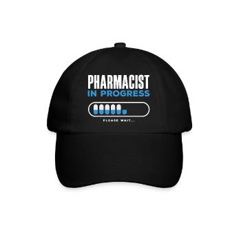 Apotheker Pharmazeutisch-technischer - Baseballkappe - Schwarz/Schwarz - Vorne