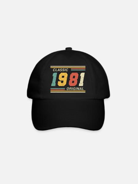 Classic 1981 original 1981 - Baseballkappe - Schwarz/Schwarz