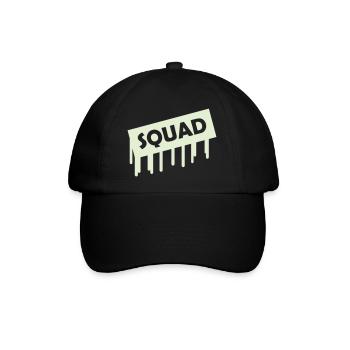 squad - Baseballkappe - Schwarz/Schwarz - Vorne