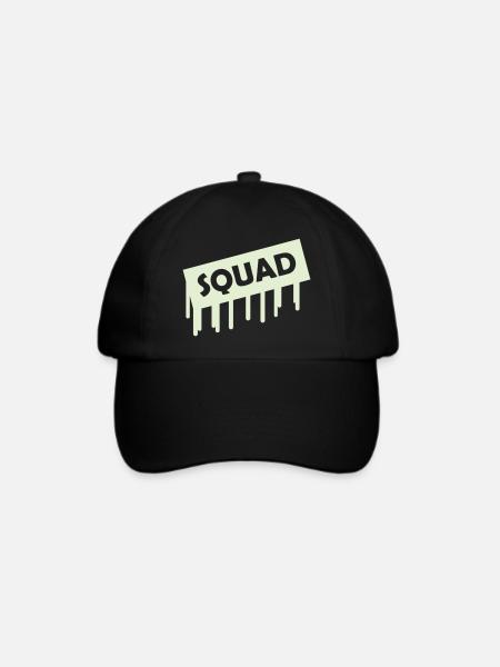squad - Baseballkappe - Schwarz/Schwarz