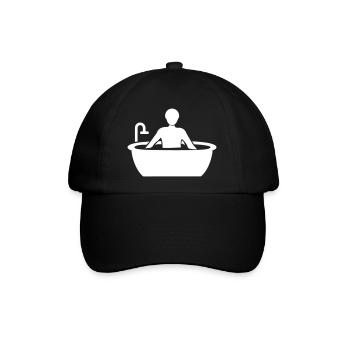Baden Badewanne - Baseballkappe - Schwarz/Schwarz - Vorne