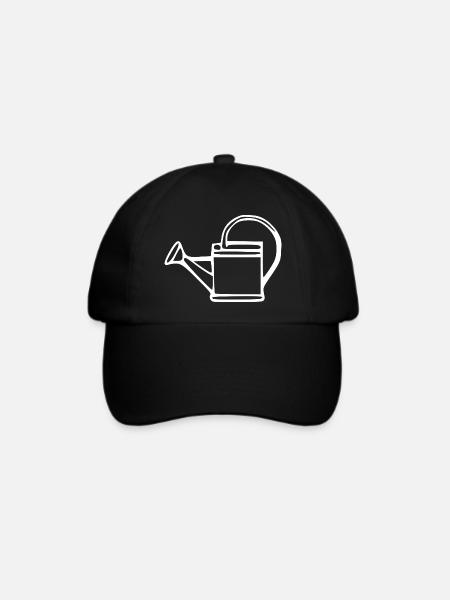 Gießkanne Garten Gärtner Geschenk - Baseballkappe - Schwarz/Schwarz